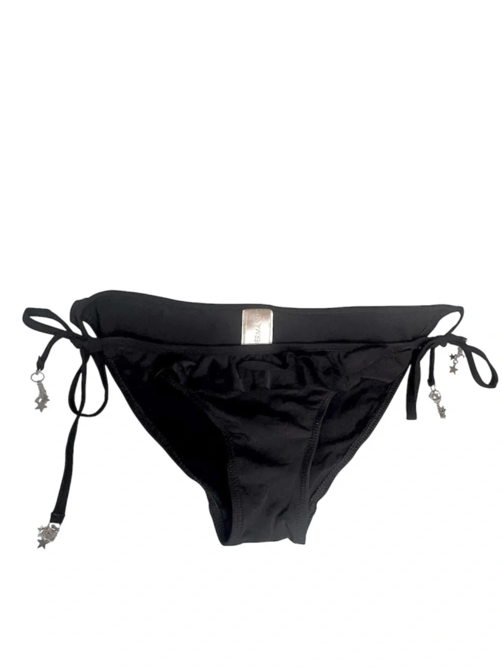 Zimmermann Black Triangle Tie Ruffle Charm Bikini Bottom Size 6/8